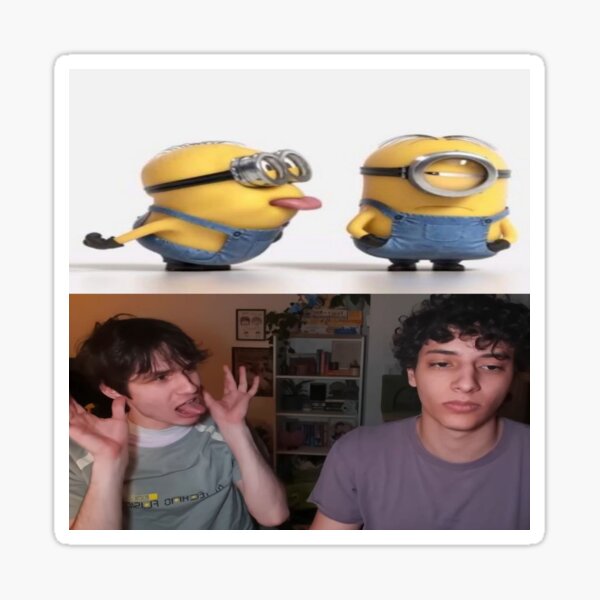 Vista previa del artículo con la obra «Los Minions Martin y Hamzah de SlushyNoobz», diseñado y vendido por sarbeesarbee.