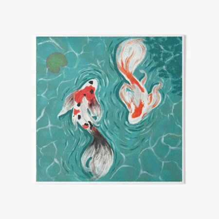 Vista previa del artículo con la obra «Pez koi», diseñado y vendido por wwinter_art.
