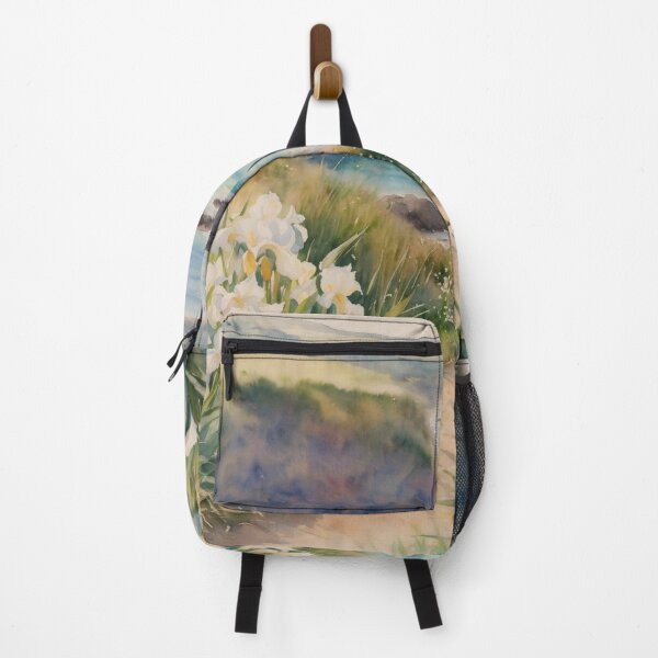 Item preview, Peaceful Coastal Path with White Flowers designed and sold by John v p.