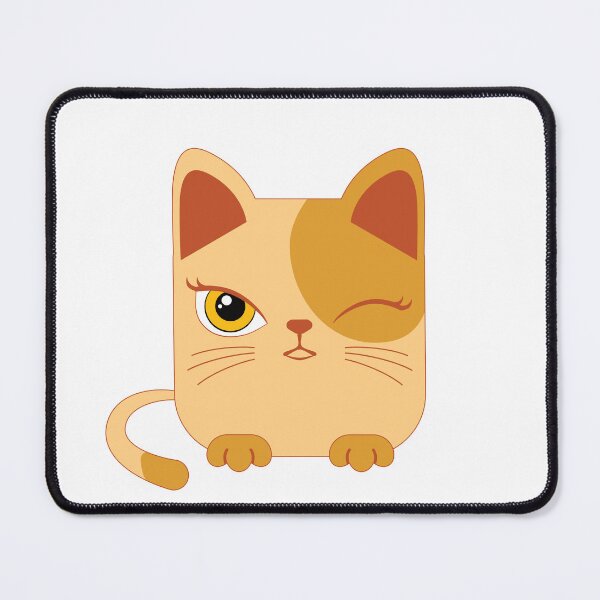 Item preview, An orange spotted cat with a block shape. designed and sold by JohanaStyle.