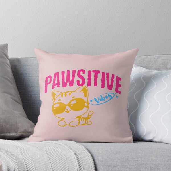 Item preview, Pawsitive Vibes Cat designed and sold by Laura-Rung.