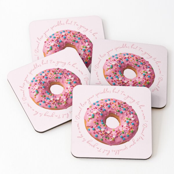 Item preview, I'm going to be a mom, I will be a mother, Baby Announcement,Sweet Pink Baby Announcement,, Pink Donut designed and sold by KolorellaS.