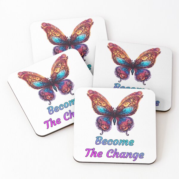Item preview, Become The Change - Butterfly quote 1 designed and sold by Tom-Johnson.