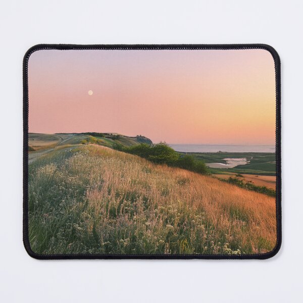 Item preview, Golden Hour Countryside Landscape - Serene Sunset Over Rolling Fields designed and sold by ArtArchive-KK.