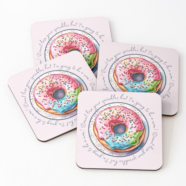 Item preview,  I'm going to be a mom, I will be a mother, Baby Announcement,Sweet Pink Baby Announcement,, Pink Donut designed and sold by KolorellaS.