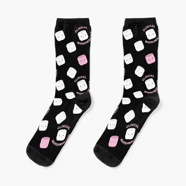 Item preview, Clinical Marshmallow Socks - Black/Multicolour Marshmallows designed and sold by clinicalmarshmallow.