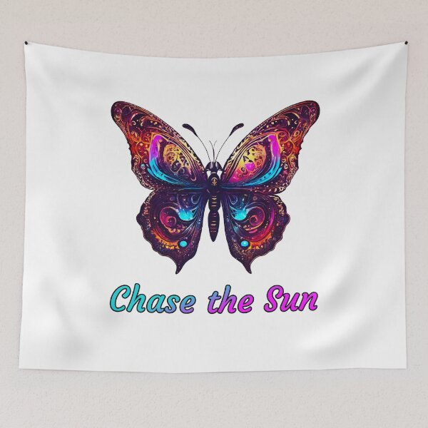 Item preview, Chase the Sun - Butterfly quote 1 designed and sold by Tom-Johnson.