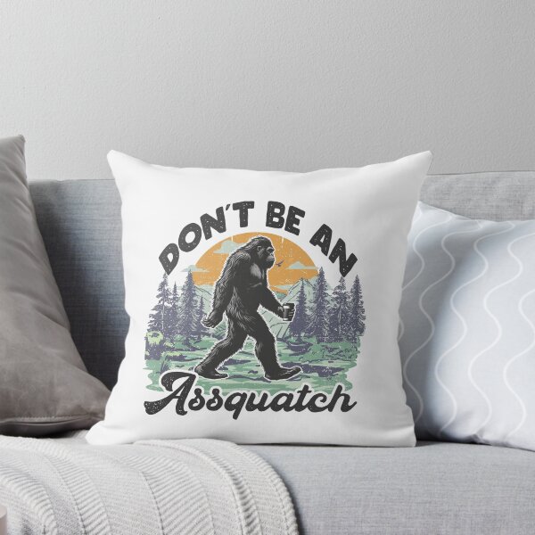 Item preview, Don't be an Assquatch Bigfoot design Retro sublimation Funny camping And Hiking Tee print Funny quote graphic designed and sold by MotivaChic.