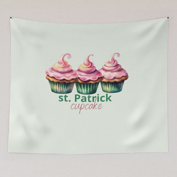 Item preview,   Cupcake St Patricks Day, Cupcake Lovers, Sweet Green Cupcake, Green Muffin, Kiss Me im Irish, St Patrick Squad designed and sold by KolorellaS.