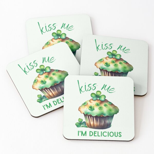 Item preview,  Cupcake St Patricks Day, Cupcake Lovers, Sweet Green Cupcake, Green Muffin, Kiss Me im Irish designed and sold by KolorellaS.
