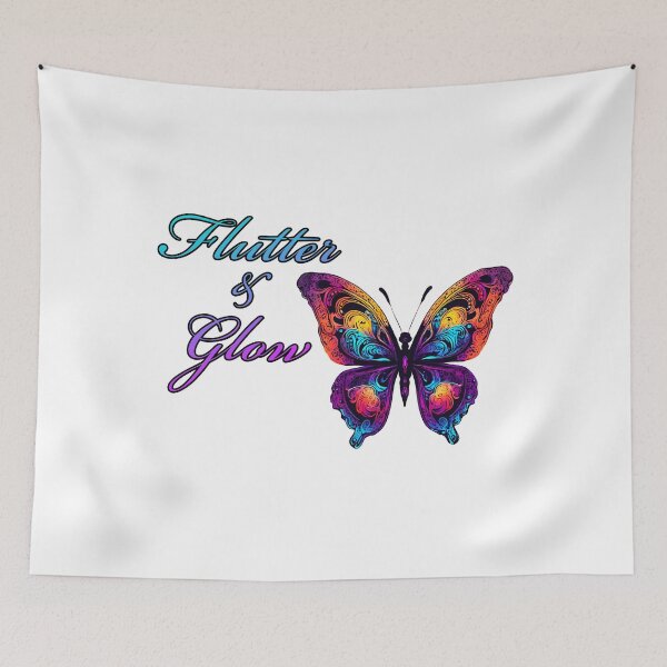 Item preview, Flutter and Glow - Butterfly quote 1 designed and sold by Tom-Johnson.