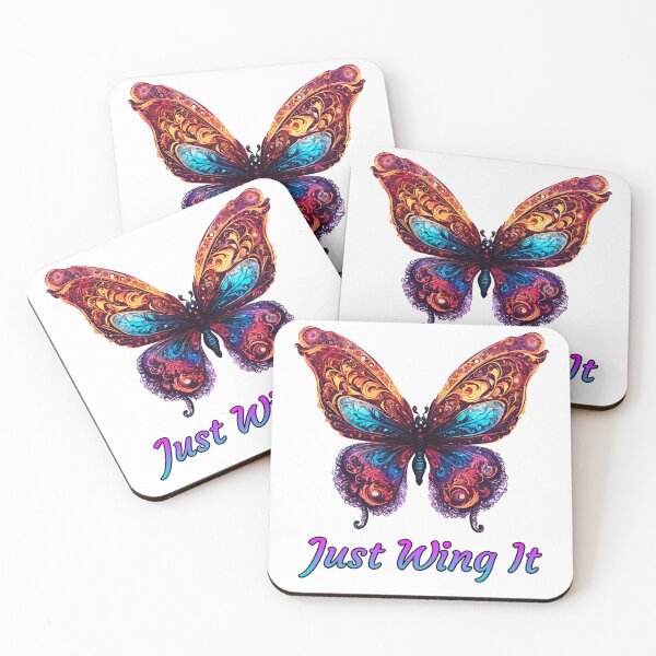 Item preview, Just Wing It - Butterfly quote 2 designed and sold by Tom-Johnson.