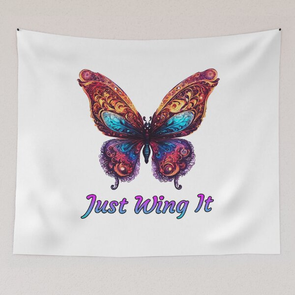 Item preview, Just Wing It - Butterfly quote 2 designed and sold by Tom-Johnson.