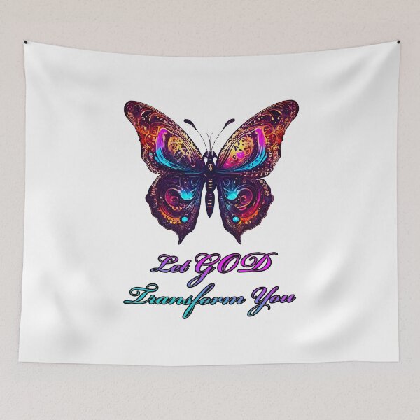 Item preview, Let God Transform You - Butterfly quote 1 designed and sold by Tom-Johnson.
