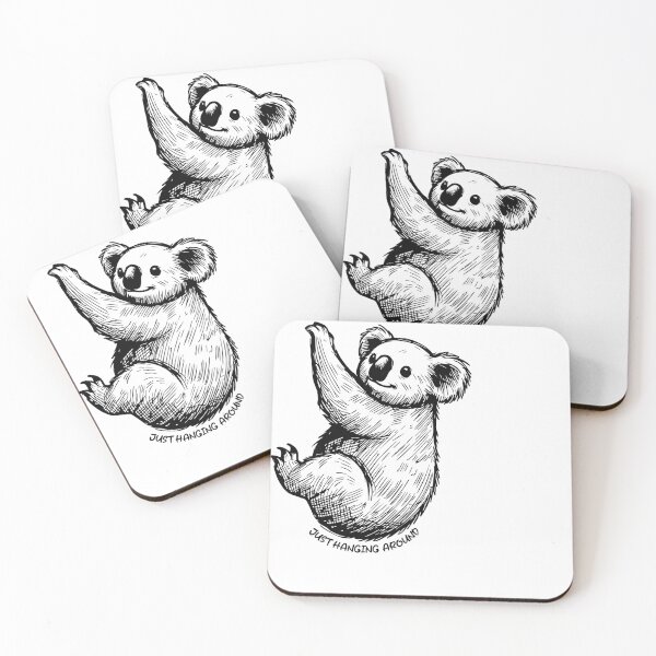 Item preview, Just Hanging Around – Cute Koala Design, Funny Saying, Australian Animal Lover designed and sold by Teemaniac.
