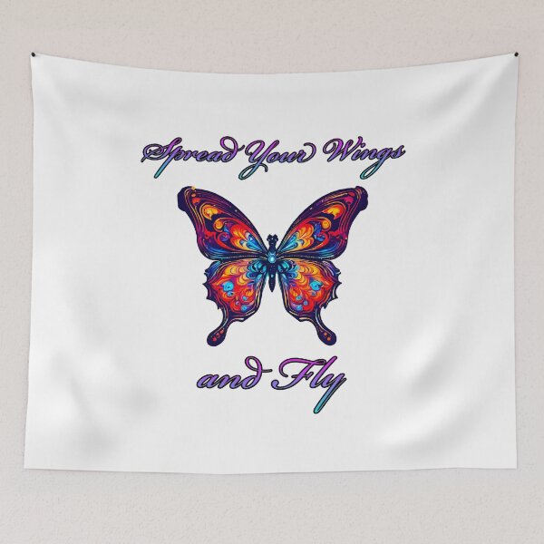 Item preview, Spread Your Wings and Fly - Butterfly quote 1 designed and sold by Tom-Johnson.