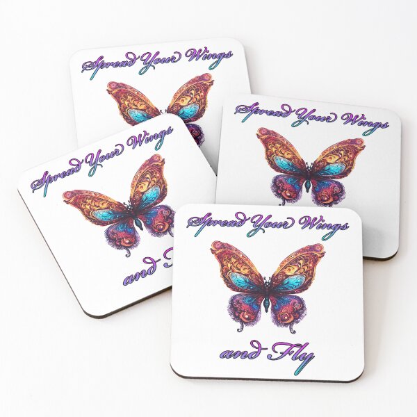 Item preview, Spread Your Wings and Fly - Butterfly quote 2 designed and sold by Tom-Johnson.