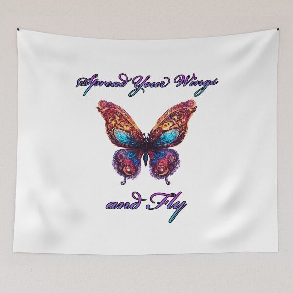 Item preview, Spread Your Wings and Fly - Butterfly quote 2 designed and sold by Tom-Johnson.