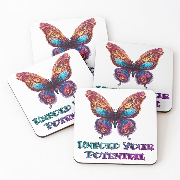 Item preview, Unfold Your Potential - Butterfly quote 1 designed and sold by Tom-Johnson.