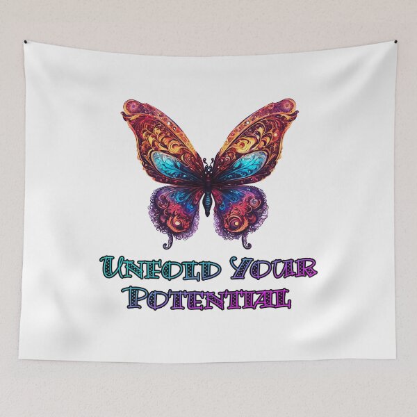 Item preview, Unfold Your Potential - Butterfly quote 1 designed and sold by Tom-Johnson.