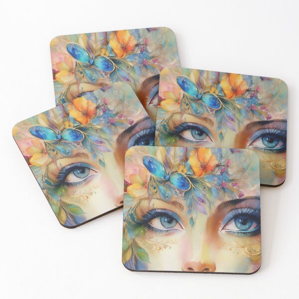 Item preview, modern art vibrant image of eyes designed and sold by alan tunnicliffe.