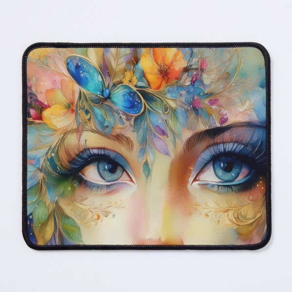 Item preview, modern art vibrant image of eyes designed and sold by alan tunnicliffe.