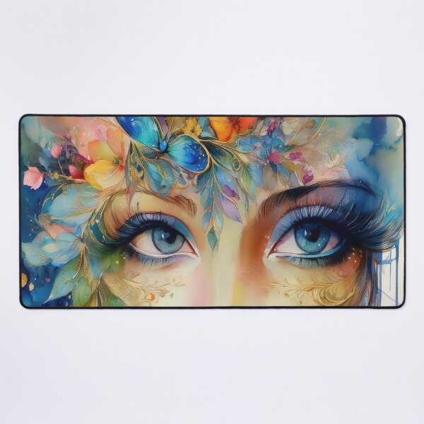 Item preview, modern art vibrant image of eyes designed and sold by alan tunnicliffe.