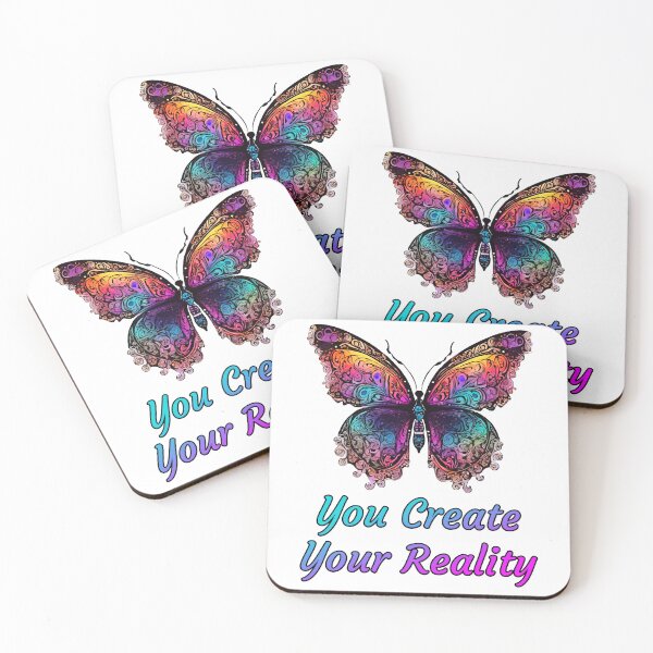 Item preview, You Create Your Reality - Butterfly quote 1 designed and sold by Tom-Johnson.