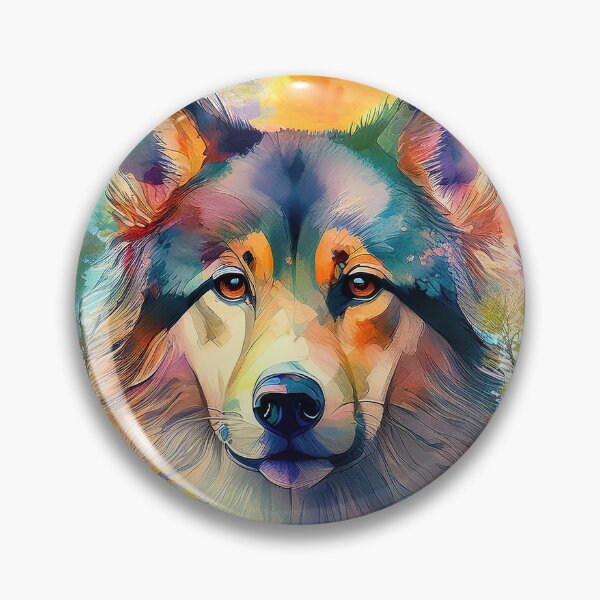 Item preview, Colourful dog portrait wall art designed and sold by alan tunnicliffe.