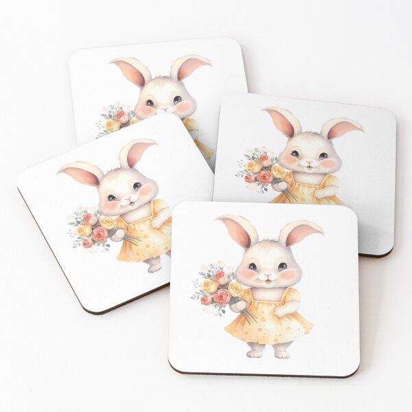 Item preview, Cute Rabbits with flower designed and sold by Laura-Rung.