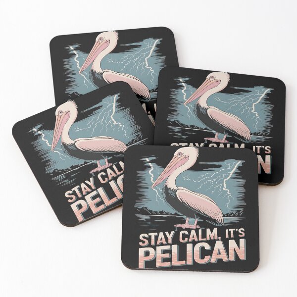 Item preview, Stay calm, its pelican - Pelicans go for it - Enjoy Pelicans - I love pelicans - Funky pelicans - Pelicans for me - The spirit of pelicans designed and sold by JansenGS.