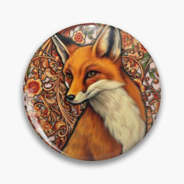 Item preview, Riot: Fox & Flowers - Beige designed and sold by Niniva.