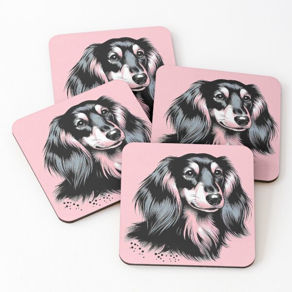 Item preview, Retro Pink Dachshund designed and sold by zzz888.