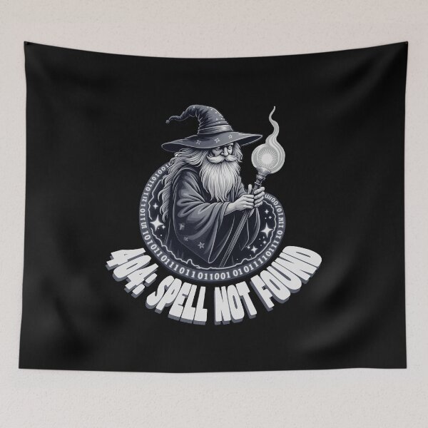 Item preview, Wizard 404 Error: Spell not Found designed and sold by AnAzArt.