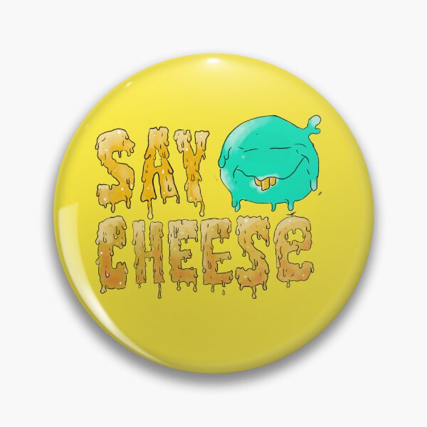 Item preview, "SAY CHEESE" with green goofy face Illustration designed and sold by Arko  Ranger.