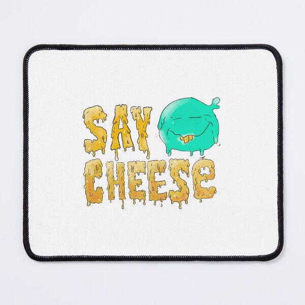Item preview, "SAY CHEESE" with green goofy face Illustration designed and sold by Arko  Ranger.