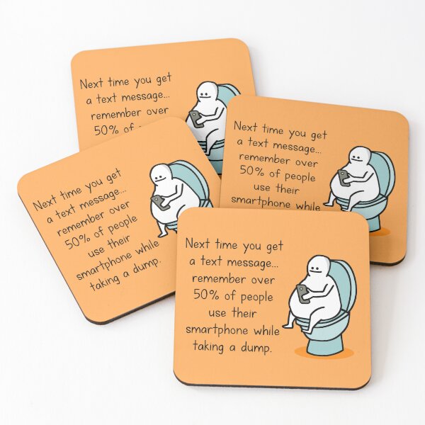 Item preview, Toilet texting designed and sold by hungryfatcat.