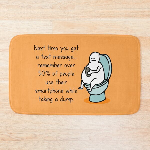 Item preview, Toilet texting designed and sold by hungryfatcat.