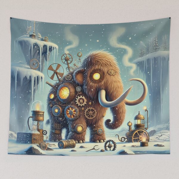 Item preview, Steampunk Woolly Mammoth designed and sold by Sillytoe.