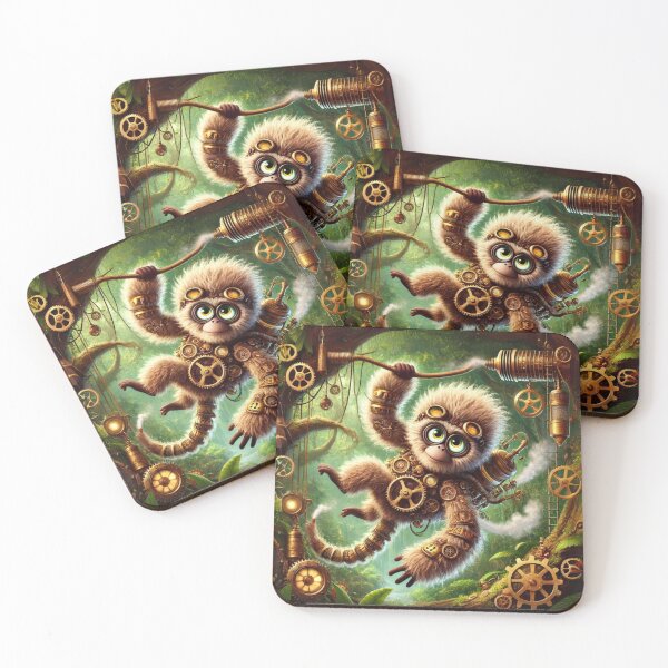 Item preview, Steampunk Woolly Monkey designed and sold by Sillytoe.