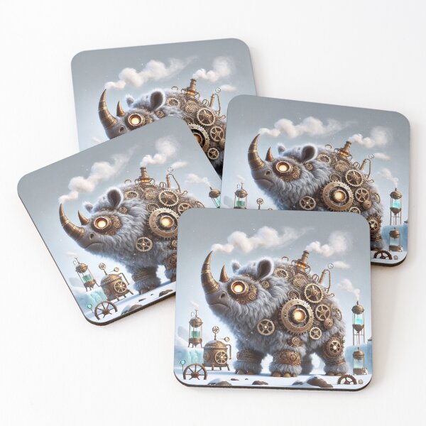 Item preview, Steampunk Woolly Rhinoceros designed and sold by Sillytoe.