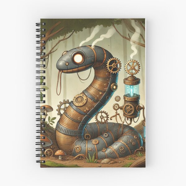 Item preview, Steampunk Worm Snake designed and sold by Sillytoe.