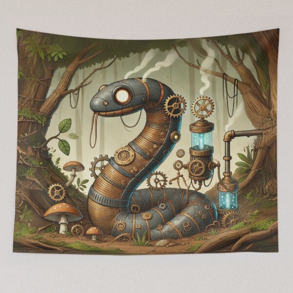 Item preview, Steampunk Worm Snake designed and sold by Sillytoe.