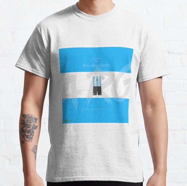 Vista previa del artículo con la obra «Copa Mundial 2018 La Albiceleste - Argentina (inglés)», diseñado y vendido por Footprints ..