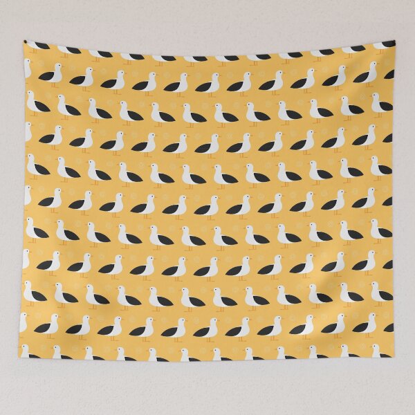 Item preview, Albatrosses on yellow designed and sold by reneesillus.