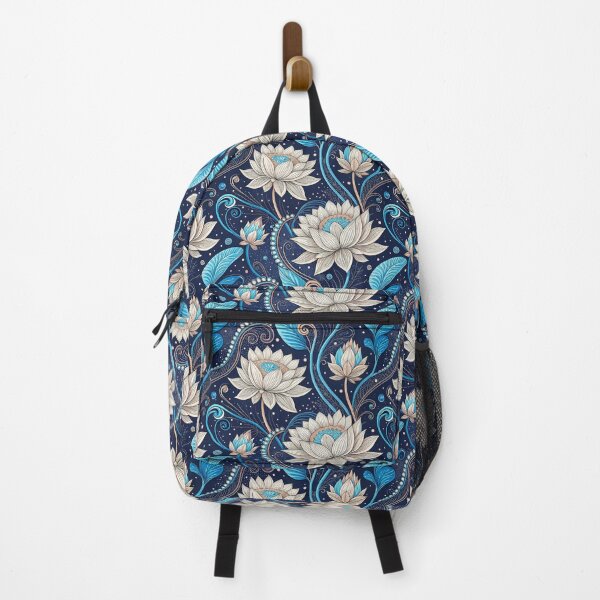 Item preview, Lotus Blue black patten designed and sold by Culopop.