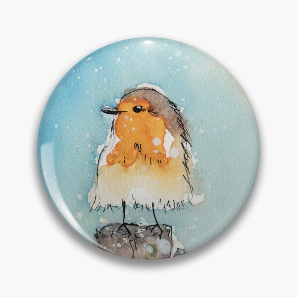 Item preview, Watercolor Cute winter bird designed and sold by LadyBird-87.