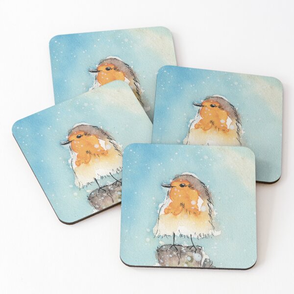 Item preview, Watercolor Cute winter bird designed and sold by LadyBird-87.