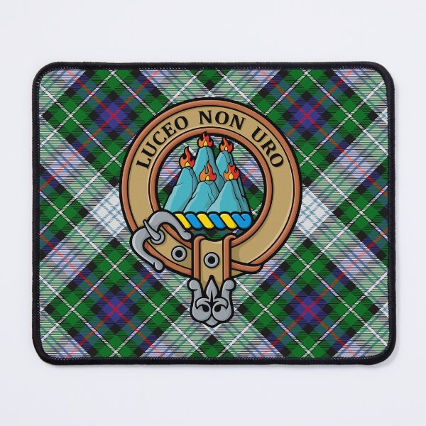Item preview, Clan MacKenzie Crest over Dress Tartan designed and sold by sifis.