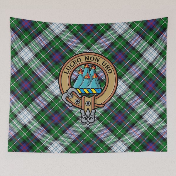Item preview, Clan MacKenzie Crest over Dress Tartan designed and sold by sifis.